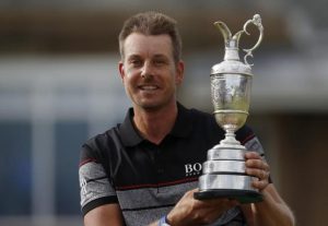 　７月１７日、男子ゴルフのメジャー第３戦、全英オープン選手権の最終ラウンド、ヘンリク・ステンソンが優勝した（２０１６年　ロイター）